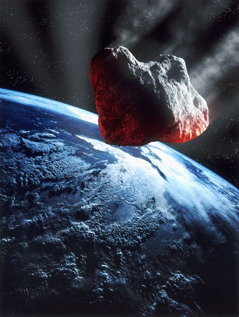 Wallpaper Asteroid Earth Meteorite Planet Portrait 2714x3600
