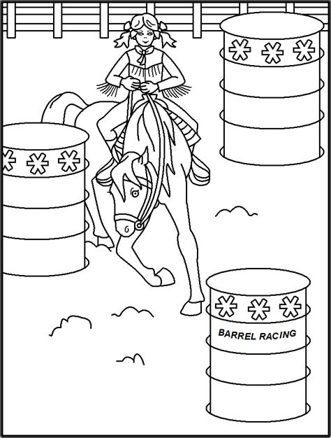 Rodeo Coloring Pages At Free Printable Colorings