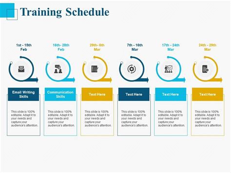 Training Schedule Ppt Powerpoint Presentation Samples Presentation