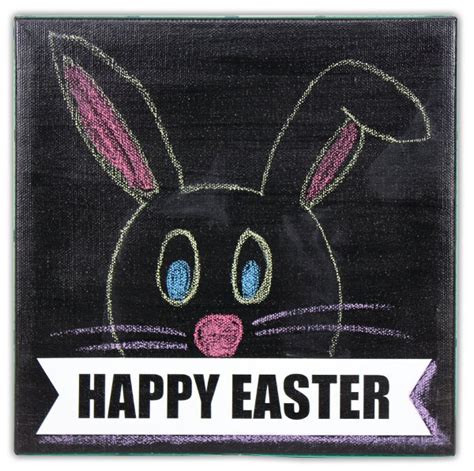 Happy Easter Chalkboard Canvas Crafts Direct