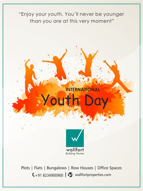 List of top 11 famous quotes and sayings about happy youth day to read and share with friends on your facebook, twitter, blogs. Happy International Youth Day 2018! From Wallfort ...