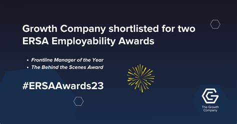 The Growth Company Employment Growth Company Shortlisted For Two Ersa