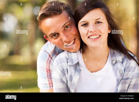 Closeup Portrait Happy Young Couple Hi Res Stock Photography And Images
