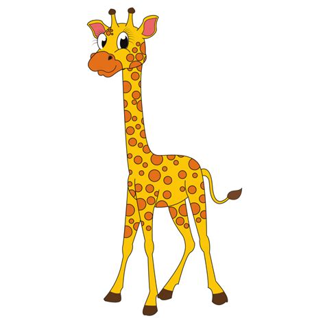 Giraffe Cartoon Style Illustration 23353864 Png