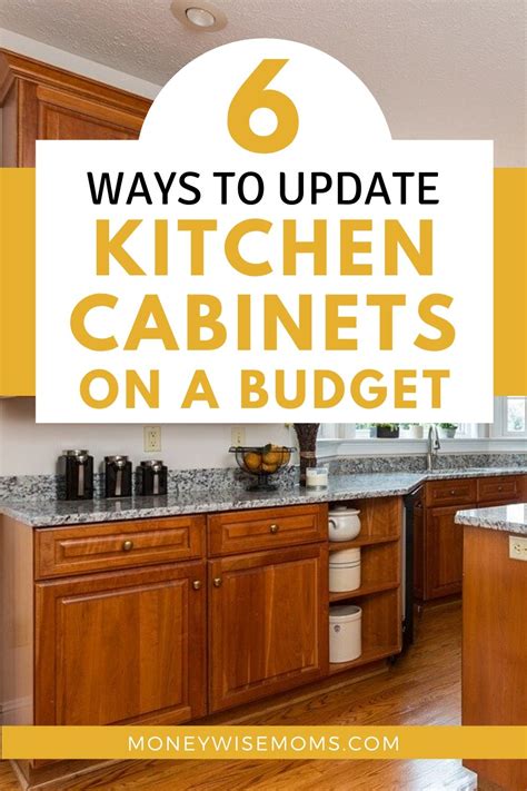 How To Update Kitchen Cabinets On A Budget Moneywise Moms