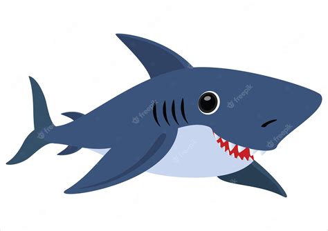 Premium Vector Cartoon Shark Vector Illustration Of Shark Clipart Shark