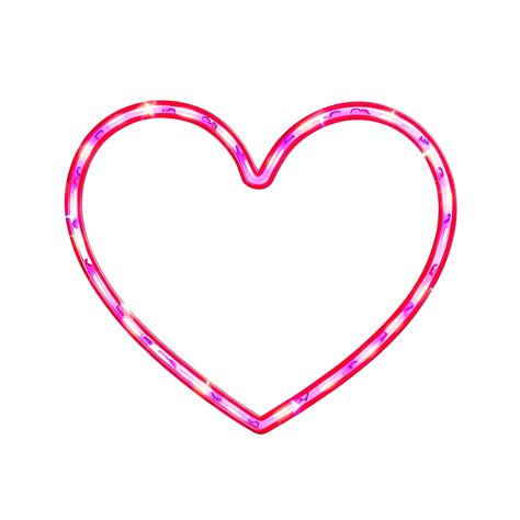 해피 발렌타인 데이 네온 디자인 추상 심장 사랑 예술 하트 라이트 Png 일러스트 및 이미지 에 대한 무료 다운로드 Pngtree