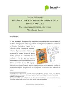 Prácticas del lenguaje1 ENSEÑAR A LEER Y ESCRIBIR pr 225 cticas del