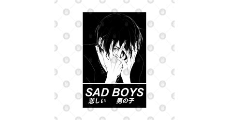Sad Boys 2 Sad Japanese Anime Aesthetic Sad Boys Sticker Teepublic