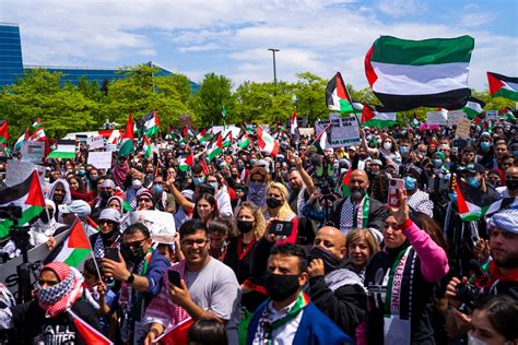 Nearly 2000 March In Dearborn In Support Of Palestinians Amid Violence