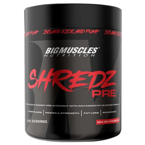 Buy Bigmuscles Nutrition Shredz Pre Preworkout Powder Sex On The Beach