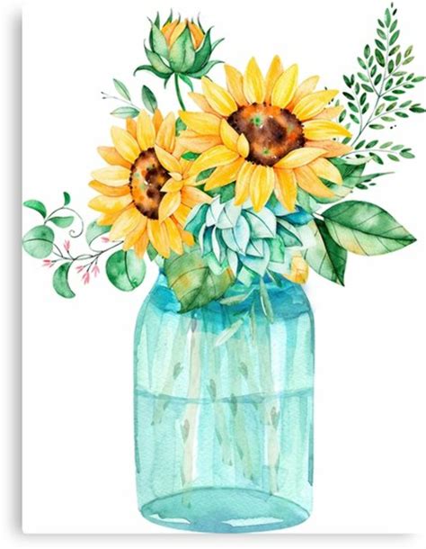 Free for commercial use no attribution required high quality images. Download High Quality sunflower clipart mason jar ...