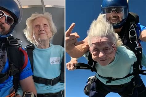 104 Year Old Woman Breaks World Skydiving Record Upworthy