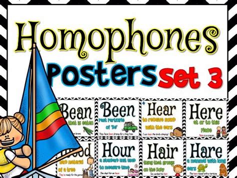 Homophone Posters Set 3 42 Posters Including Knows Nose Teaching