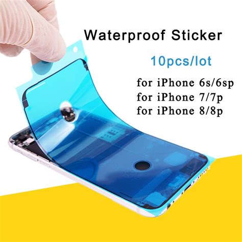 10pcslot Waterproof Adhesive Sticker For Iphone 6s 7 7g 8 Plus 6splus Front Housing 3m Pre Cut