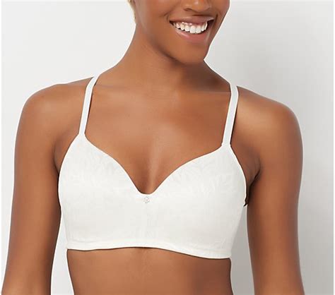 Breezies Jacquard Shine Wirefree T Shirt Bra Vanilla B New A Ebay