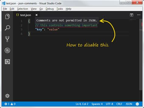 In Vs Code Disable Error Comments Are Not Permitted In Json Gang