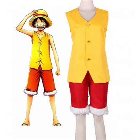 One Piece Monkey D Luffy Summer Clothing Cosplay Costume Free
