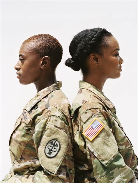 Recruits have their heads shaved—even the women. Medium Length Hair Women Army - Wavy Haircut