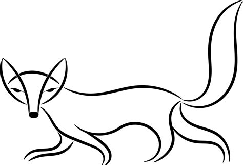Free Fox Clipart Black And White Download Free Fox Clipart Black And