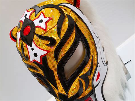 Tiger Mask Wrestling Mask Luchador Costume Wrestler Lucha Etsy