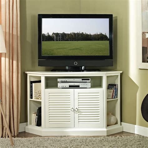 Television has become an important part of our lives. Walker Edison Wood Highboy 55 inch Corner TV Cabinet Gloss ...