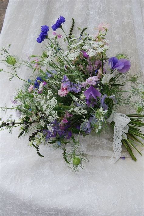 Cottage Garden Flower Wedding Bouquet In With Images Flower