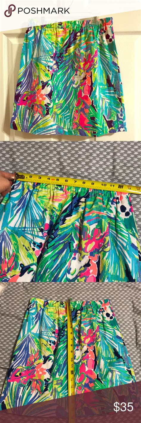 Handmade Lilly Pulitzer Skirt Beautiful Print Stretchy Great