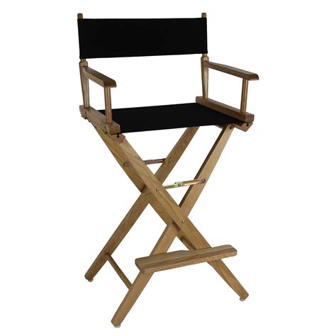 Extra Wide Premium 30 In Hardwoods Bar Height Directors Chair