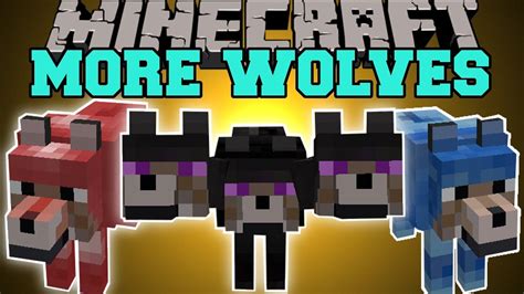 Minecraft More Wolves 12 Different Types Of Pet Wolves Mod Showcase