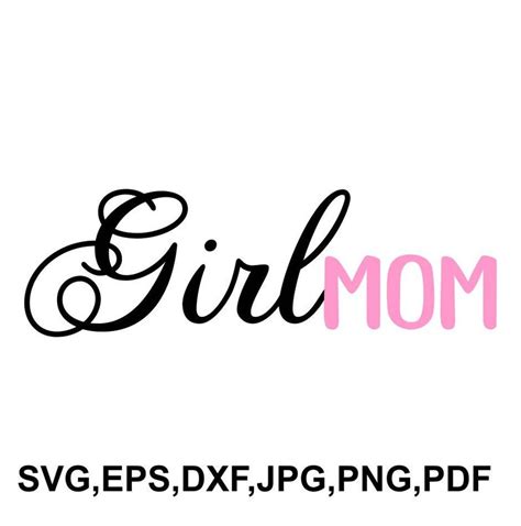Girl Mom Svg File Girlmom Cricut File Girl Mom Printable Etsy