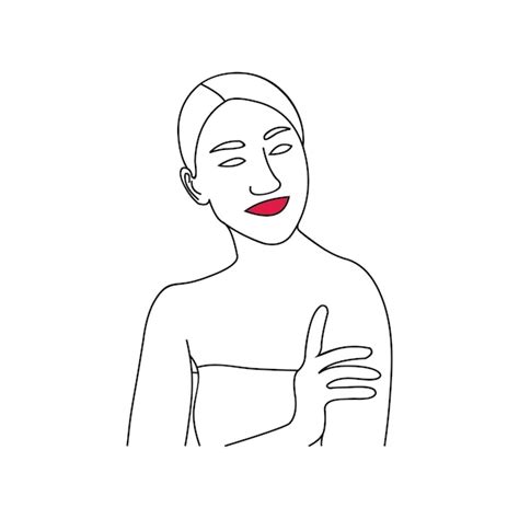 Premium Vector Beauty Woman Line Art