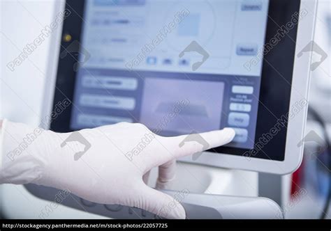Ästhetische Chirurgie Co2 Laser Bildschirm Anpassung Stockfoto