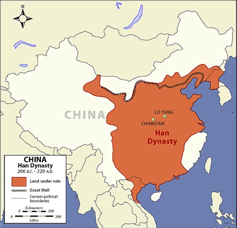Ancient Chinese Dynasty Ancient Chinese Han Dynasty Map