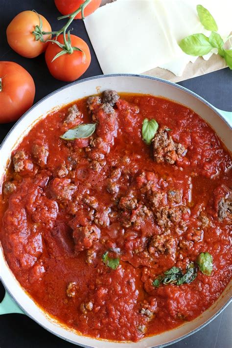 Chicken adds a healthy dose of protein to this classic lasagna recipe. Classic Meat Sauce Lasagna | Garden in the Kitchen