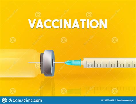 Medical Concept Vaccination, Vaccine Vial Dose Flu Shot Drug Needle ...
