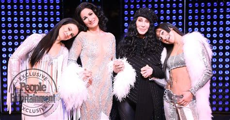 Cher Visits The Cher Show And Poses With Her Three Selves PEOPLE