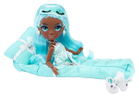 Rainbow High™ Slumber Party Robin Sterling™ Light Blue Fashion Doll And Playset With 2 Outfits