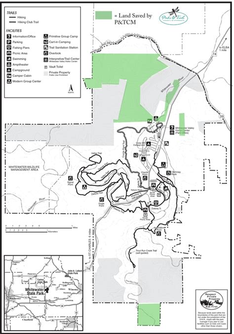 Whitewater State Park Campground Map
