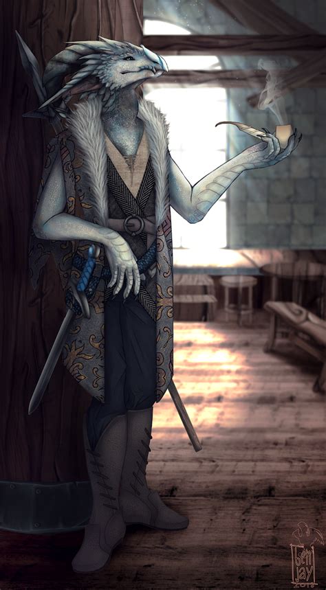 [art] Avah The Silver Dragonborn Dnd Character Portraits Fantasy Character Design Female