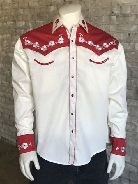 Pin On Rockmount Mens Embroidered Western Shirt