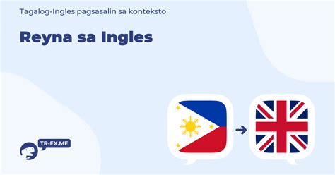 reyna meaning in english filipino to english translation