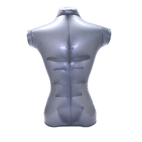 New Pvc Mannequin Plastic Male Inflatable Men Torso Form Mannequin