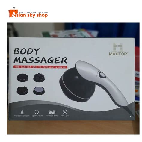 maxtop rechargeable magic touch body massager machine variable speed infrared handheld body