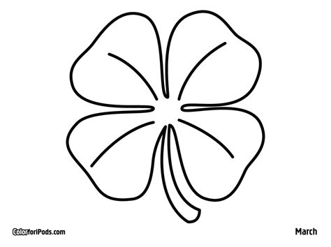 You can print or color them online at getdrawings.com for absolutely free. Four 4 Leaf Clover Coloring Page | Free Coloring Pages ...