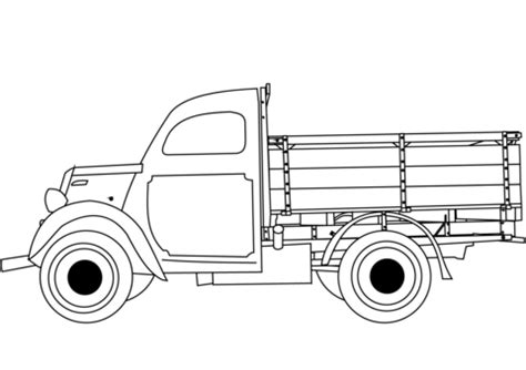 classic truck coloring page  printable coloring pages
