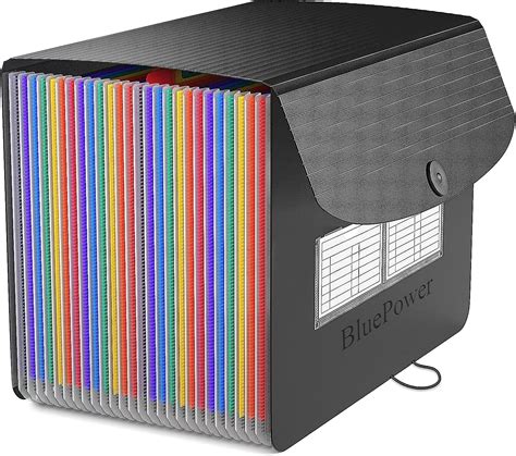Buy 26 Pockets Accordian File Folder Organizer Expanding Filing Box A4