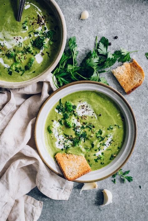 About 20 minutes after this soup finished cooking, it was served and disappointed. Cream of Broccoli Soup - A Healthier Version | Hello Veggie