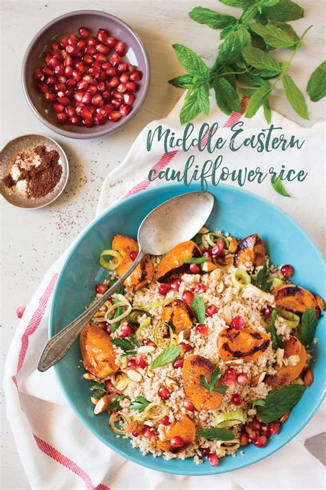 In this video aviva goldfarb shows you how to make cauliflower rice or cauliflower couscous with or without a food processor and how to use cauliflower rice. Middle Eastern cauliflower rice salad - Lazy Cat Kitchen ...