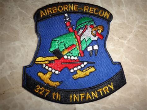 Vietnam War Patch Us 327th Infantry Regiment Airborne Recon Team 1300